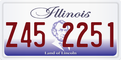 IL license plate Z452251