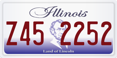 IL license plate Z452252