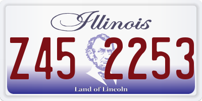 IL license plate Z452253