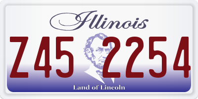 IL license plate Z452254