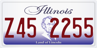 IL license plate Z452255