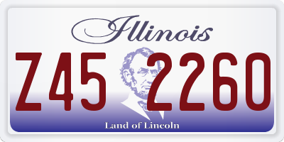 IL license plate Z452260