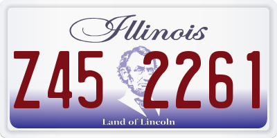 IL license plate Z452261