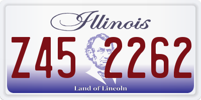IL license plate Z452262