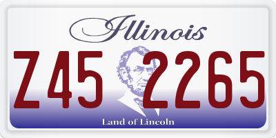 IL license plate Z452265
