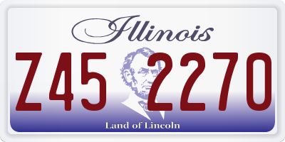 IL license plate Z452270