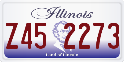 IL license plate Z452273