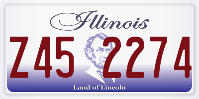 IL license plate Z452274