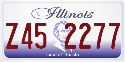 IL license plate Z452277