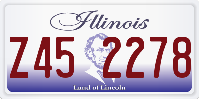 IL license plate Z452278