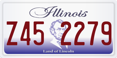 IL license plate Z452279