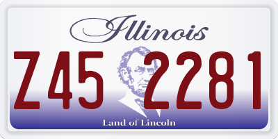 IL license plate Z452281