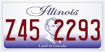 IL license plate Z452293