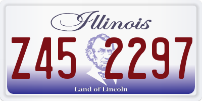 IL license plate Z452297