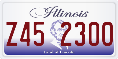 IL license plate Z452300
