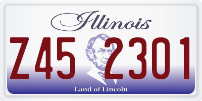 IL license plate Z452301