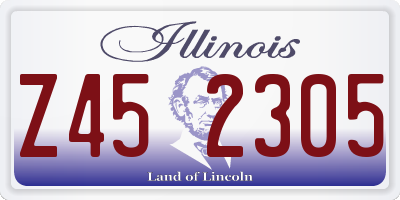 IL license plate Z452305