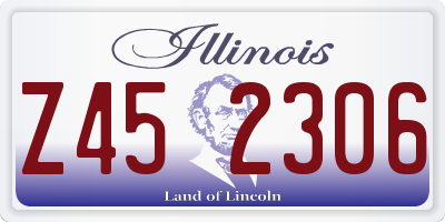 IL license plate Z452306