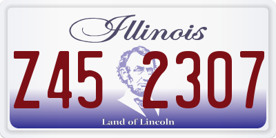 IL license plate Z452307