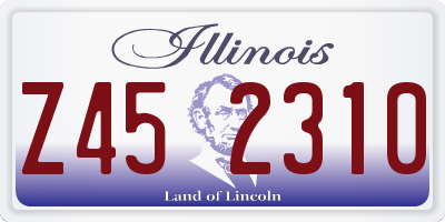 IL license plate Z452310