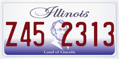 IL license plate Z452313