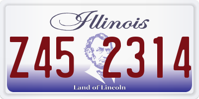 IL license plate Z452314