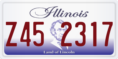 IL license plate Z452317