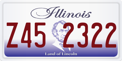 IL license plate Z452322