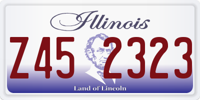 IL license plate Z452323
