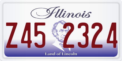 IL license plate Z452324