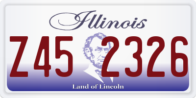 IL license plate Z452326