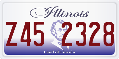 IL license plate Z452328