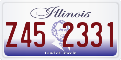 IL license plate Z452331