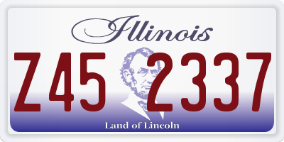 IL license plate Z452337