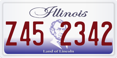 IL license plate Z452342