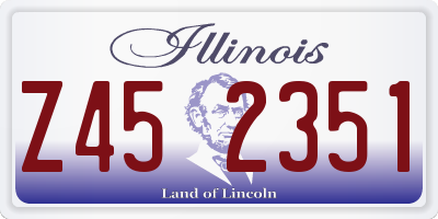 IL license plate Z452351