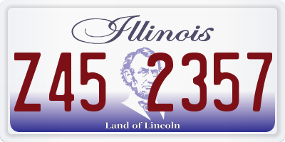 IL license plate Z452357