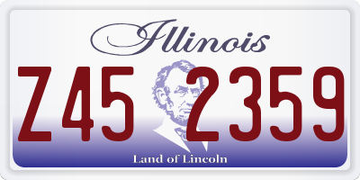 IL license plate Z452359