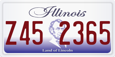 IL license plate Z452365