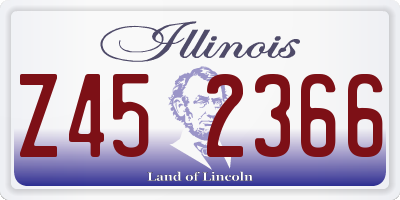 IL license plate Z452366