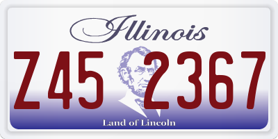 IL license plate Z452367
