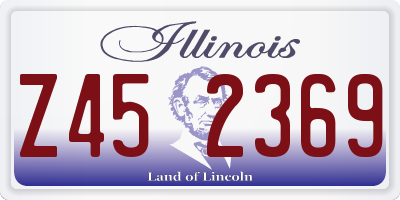IL license plate Z452369