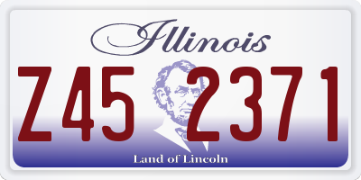 IL license plate Z452371