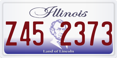 IL license plate Z452373
