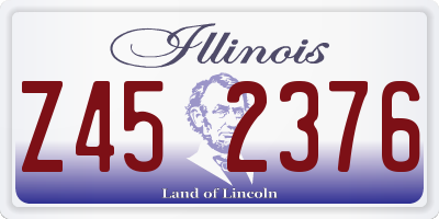 IL license plate Z452376
