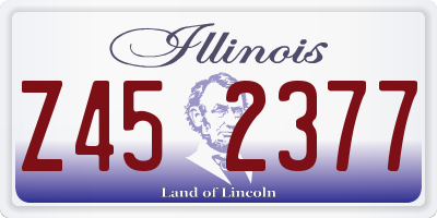 IL license plate Z452377