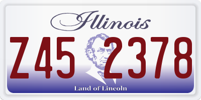 IL license plate Z452378