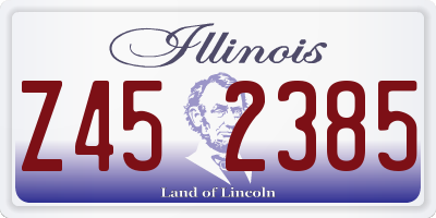 IL license plate Z452385