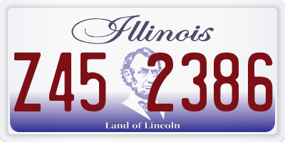 IL license plate Z452386