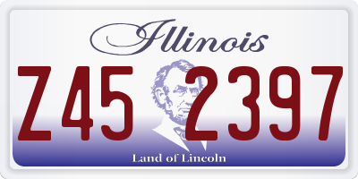 IL license plate Z452397